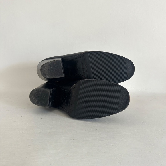 Rachel Comey nasseau black leather ankle boot sherpa lined chelsea booties 7.5 - Picture 8 of 10